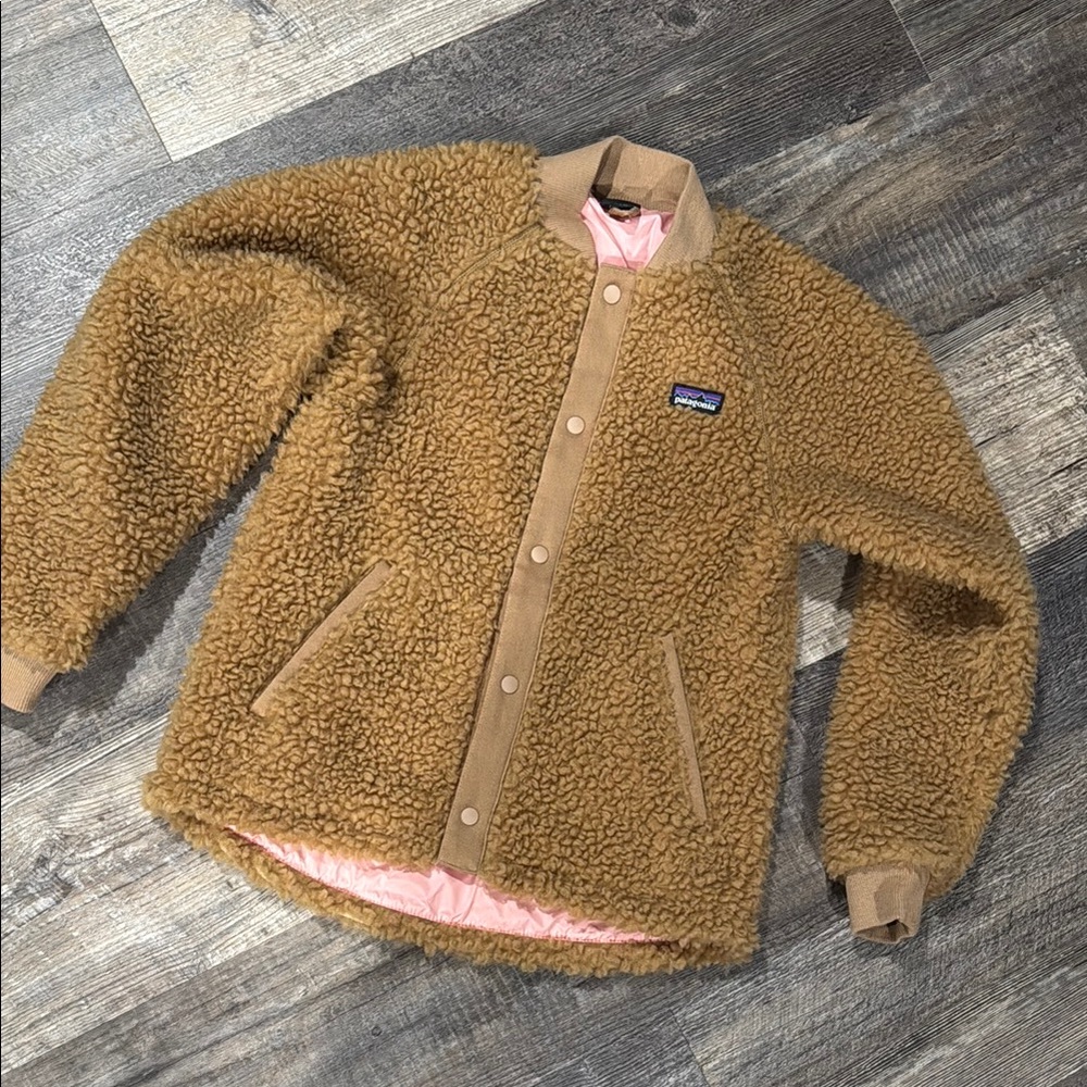 Patagonia Tan bomber Jacket